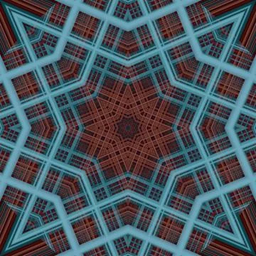 Star seamless pattern. Line pattern.  Kaleidoscopic background Stock Photos