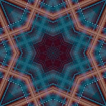 Star seamless pattern. Line pattern.  Kaleidoscopic background Foto stock