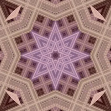 Star seamless pattern. Line pattern.  Kaleidoscopic background Foto stock