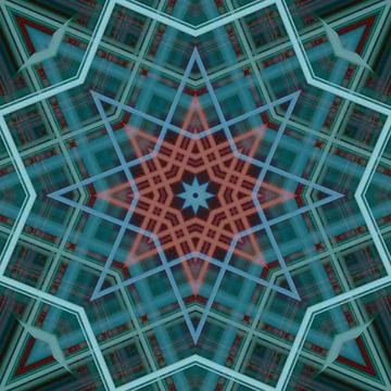 Star seamless pattern. Line pattern.  Kaleidoscopic background Foto stock