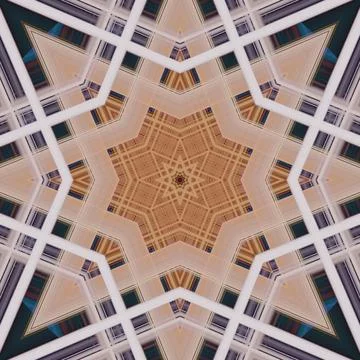 Star seamless pattern. Line pattern.  Kaleidoscopic background Foto stock