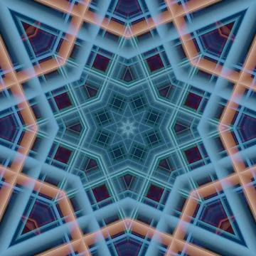 Star seamless pattern. Line pattern.  Kaleidoscopic background Foto stock