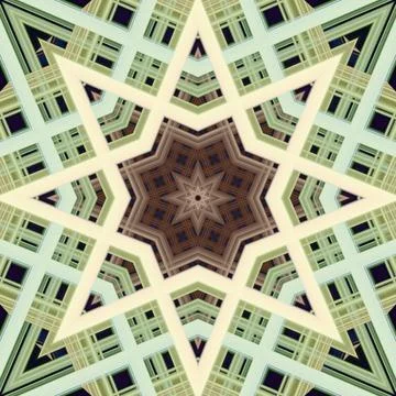 Star seamless pattern. Line pattern.  Kaleidoscopic background 스톡 사진