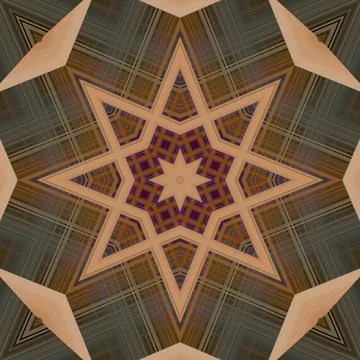 Star seamless pattern. Line pattern.  Kaleidoscopic background Foto stock