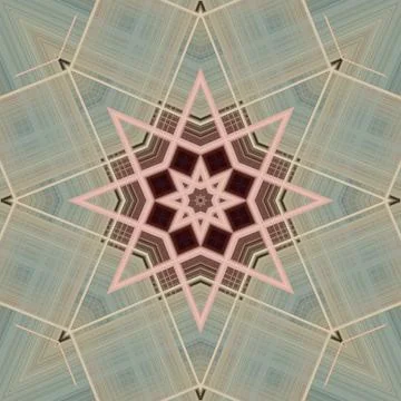 Star seamless pattern. Line pattern.  Kaleidoscopic background Stock Photos