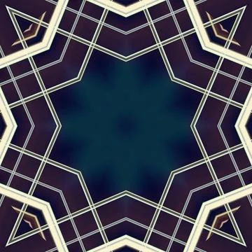 Star seamless pattern. Line pattern.  Kaleidoscopic background 스톡 사진