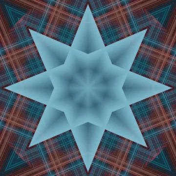 Star seamless pattern. Line pattern.  Kaleidoscopic background Foto stock