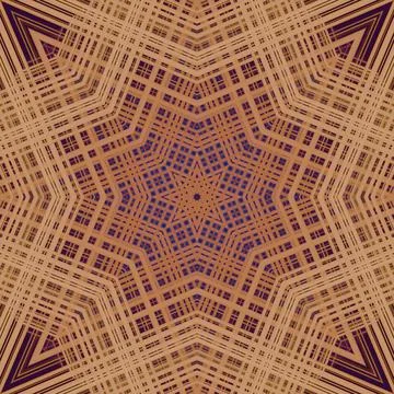 Star seamless pattern. Line pattern.  Kaleidoscopic background Foto stock