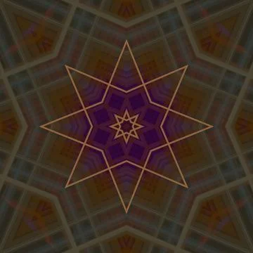 Star seamless pattern. Line pattern.  Kaleidoscopic background 스톡 사진