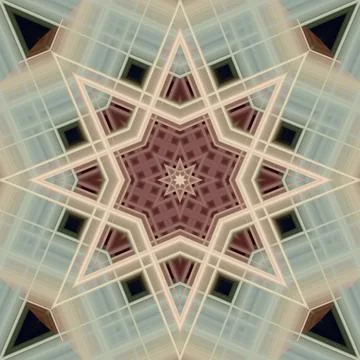Star seamless pattern. Line pattern.  Kaleidoscopic background Stock Photos