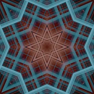 Star seamless pattern. Line pattern.  Kaleidoscopic background 스톡 사진