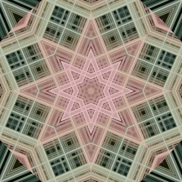 Star seamless pattern. Line pattern.  Kaleidoscopic background Stock Photos