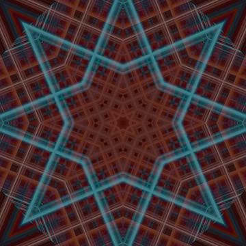 Star seamless pattern. Line pattern.  Kaleidoscopic background Foto stock
