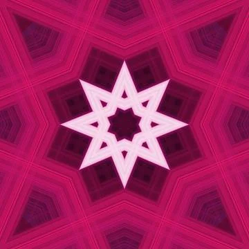 Star seamless pattern. Line pattern.  Kaleidoscopic background Foto stock