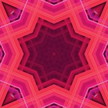 Star seamless pattern. Line pattern.  Kaleidoscopic background 写真素材
