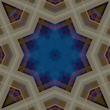 Star seamless pattern. Line pattern.  Kaleidoscopic background Foto stock