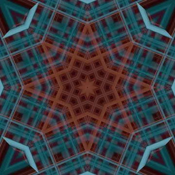 Star seamless pattern. Line pattern.  Kaleidoscopic background Foto stock