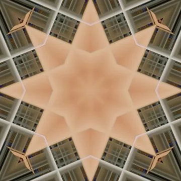 Star seamless pattern. Line pattern.  Kaleidoscopic background Stock Photos