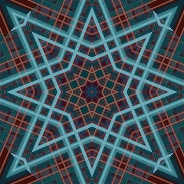 Star seamless pattern. Line pattern.  Kaleidoscopic background Stock Photos