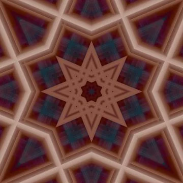 Star seamless pattern. Line pattern.  Kaleidoscopic background 写真素材