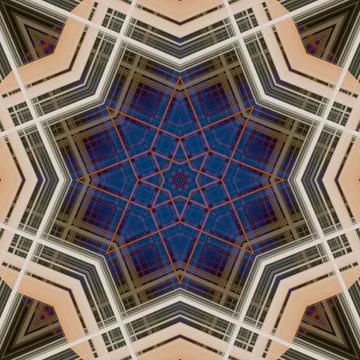 Star seamless pattern. Line pattern.  Kaleidoscopic background Stock Photos