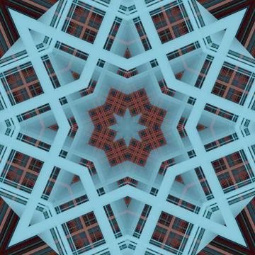 Star seamless pattern. Line pattern.  Kaleidoscopic background Foto stock