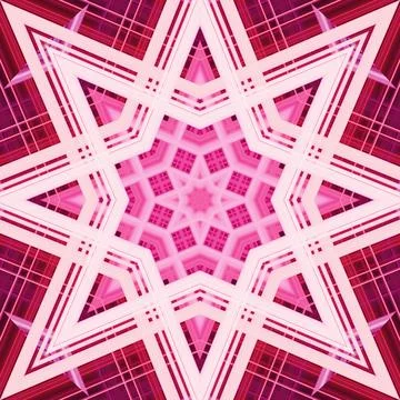 Star seamless pattern. Line pattern.  Kaleidoscopic background Stock Photos