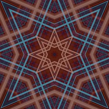 Star seamless pattern. Line pattern.  Kaleidoscopic background 스톡 사진