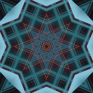 Star seamless pattern. Line pattern.  Kaleidoscopic background Foto stock