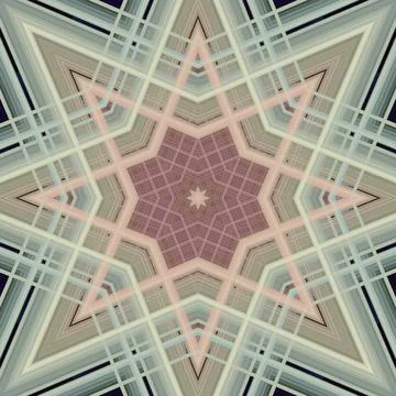 Star seamless pattern. Line pattern.  Kaleidoscopic background Stock Photos