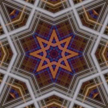 Star seamless pattern. Line pattern.  Kaleidoscopic background Foto stock