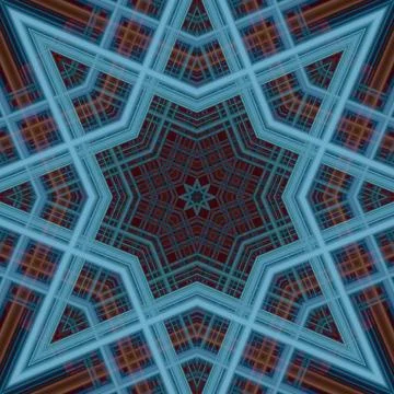Star seamless pattern. Line pattern.  Kaleidoscopic background Foto stock