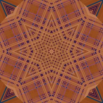 Star seamless pattern. Line pattern.  Kaleidoscopic background Foto stock
