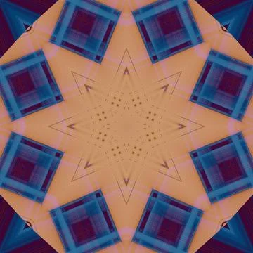 Star seamless pattern. Line pattern.  Kaleidoscopic background Foto stock