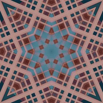 Star seamless pattern. Line pattern.  Kaleidoscopic background Foto stock
