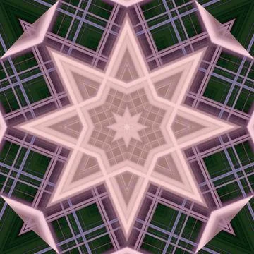 Star seamless pattern. Line pattern.  Kaleidoscopic background Stock Photos