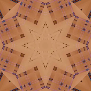 Star seamless pattern. Line pattern.  Kaleidoscopic background Foto stock