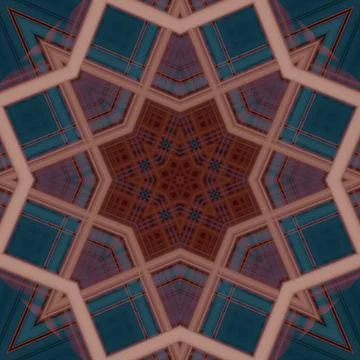 Star seamless pattern. Line pattern.  Kaleidoscopic background Foto stock