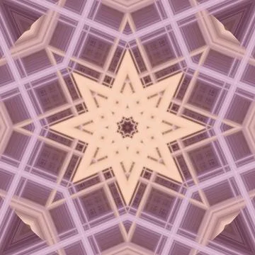 Star seamless pattern. Line pattern.  Kaleidoscopic background Foto stock