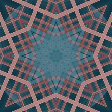 Star seamless pattern. Line pattern.  Kaleidoscopic background 스톡 사진