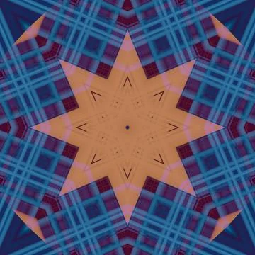 Star seamless pattern. Line pattern.  Kaleidoscopic background Foto stock