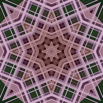 Star seamless pattern. Line pattern.  Kaleidoscopic background 写真素材