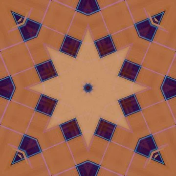Star seamless pattern. Line pattern.  Kaleidoscopic background Stock Photos