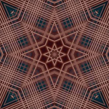 Star seamless pattern. Line pattern.  Kaleidoscopic background Foto stock