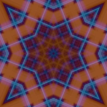 Star seamless pattern. Line pattern.  Kaleidoscopic background Foto stock