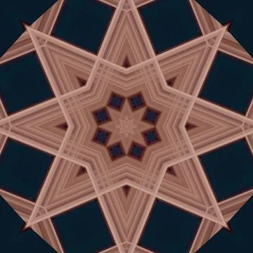 Star seamless pattern. Line pattern.  Kaleidoscopic background 스톡 사진