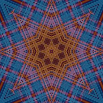 Star seamless pattern. Line pattern.  Kaleidoscopic background Foto stock