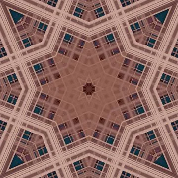 Star seamless pattern. Line pattern.  Kaleidoscopic background Foto stock