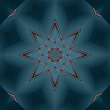 Star seamless pattern. Line pattern.  Kaleidoscopic background Foto stock