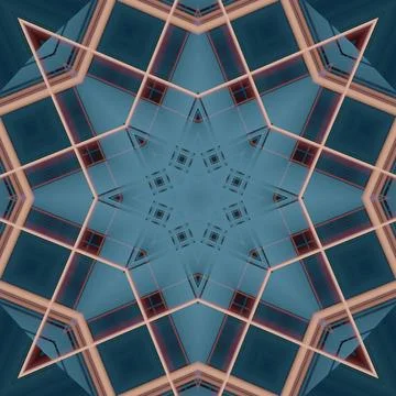 Star seamless pattern. Line pattern.  Kaleidoscopic background 스톡 사진